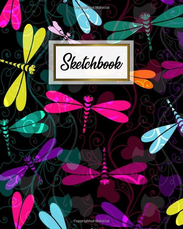capítulo por capítulo baixar Sketchbook: Nifty Workbook & Notebook for Class, Work or Home Use | Journal Book for Drawing, Sketching, Painting or Writing | Awesome Dragonfly Pattern