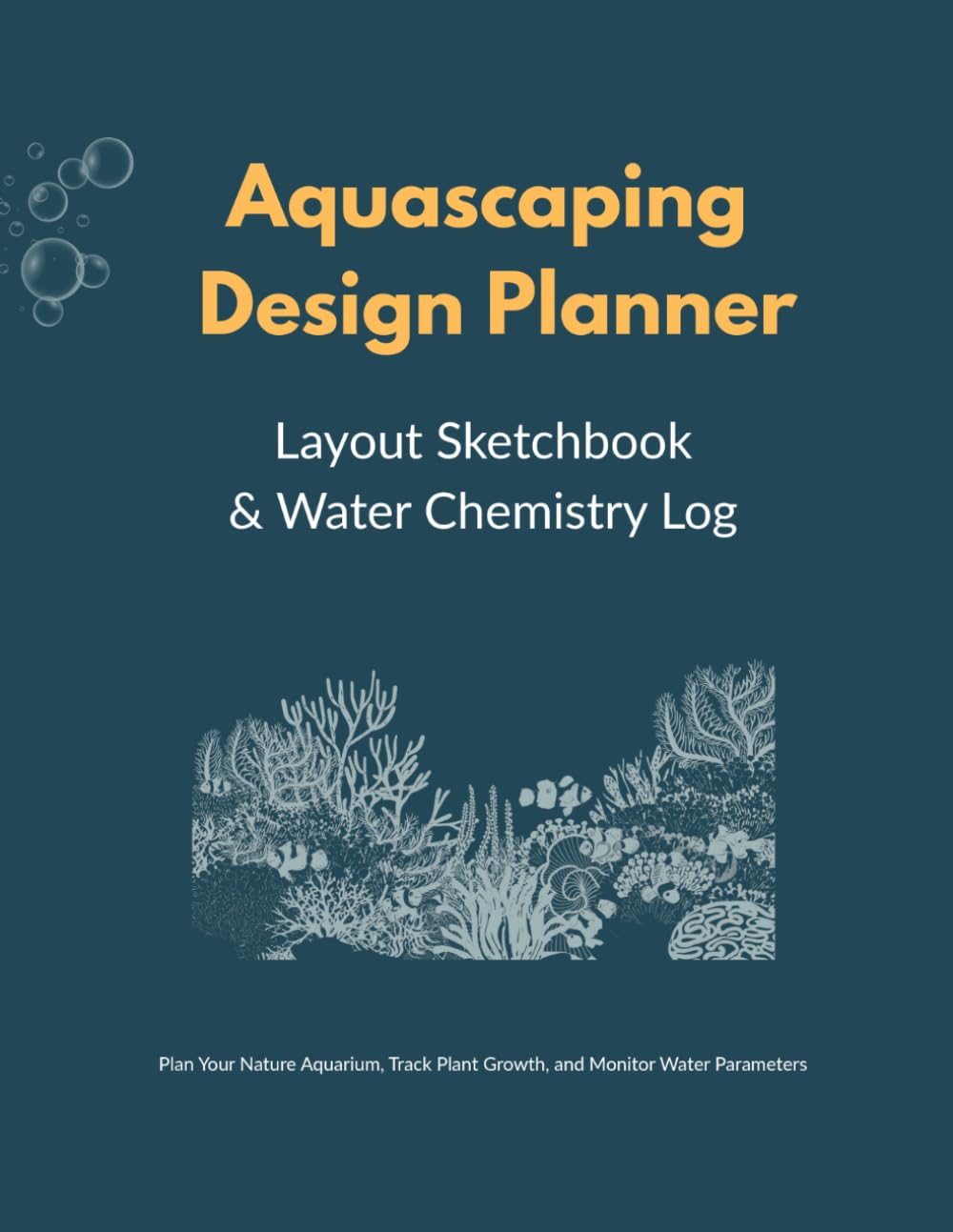 ler totalmente Aquascaping Design Planner: Layout Sketchbook & Water Chemistry Log