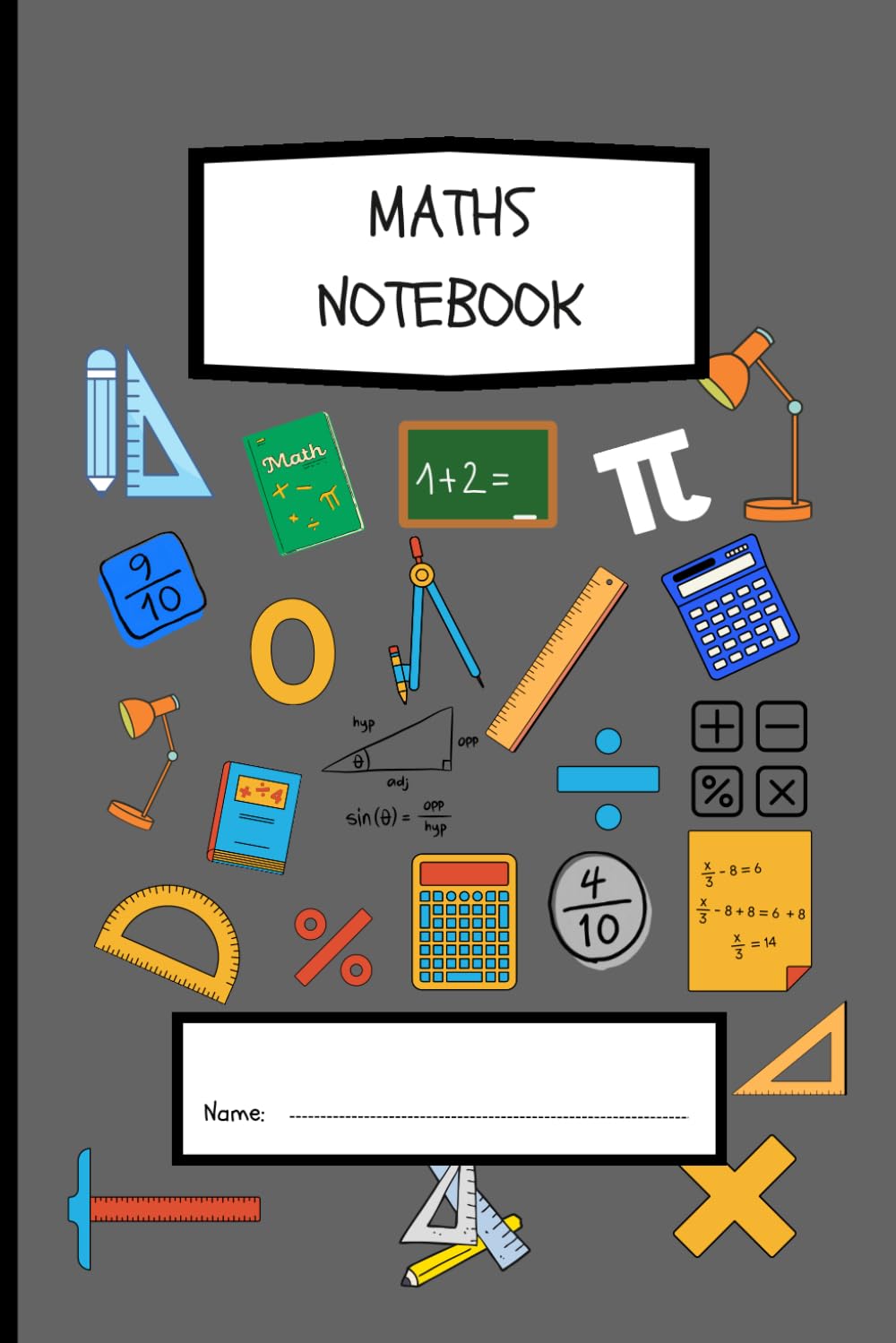 capítulo por capítulo baixar A5 Maths Notebook: Cool Notebook with 120 square grid pages: Maths Notebook for Students, GCSE & A-Level Revision Notes, Lab Records, Homework, and Study Planning