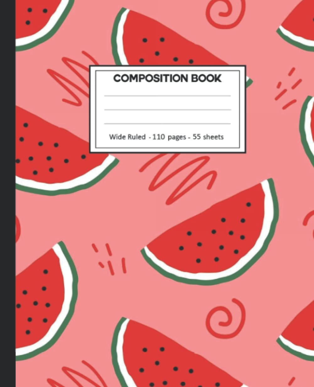 Composition Notebook: Wide Ruled: 110+ Lined Pages Writing Journal: Watermelon Theme baixar livro de graça