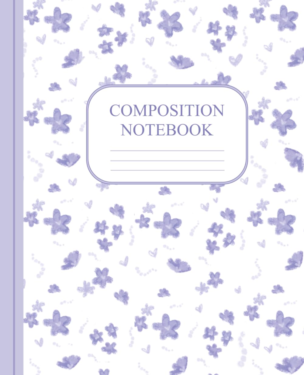 Blue Violet Coquette Composition Notebook: College Ruled | 110 Pages | Hand Drawn Pastel Purple Floral Design | Journal for School, College & Work | 7.5 x 9.25 inches baixar o livro de graça