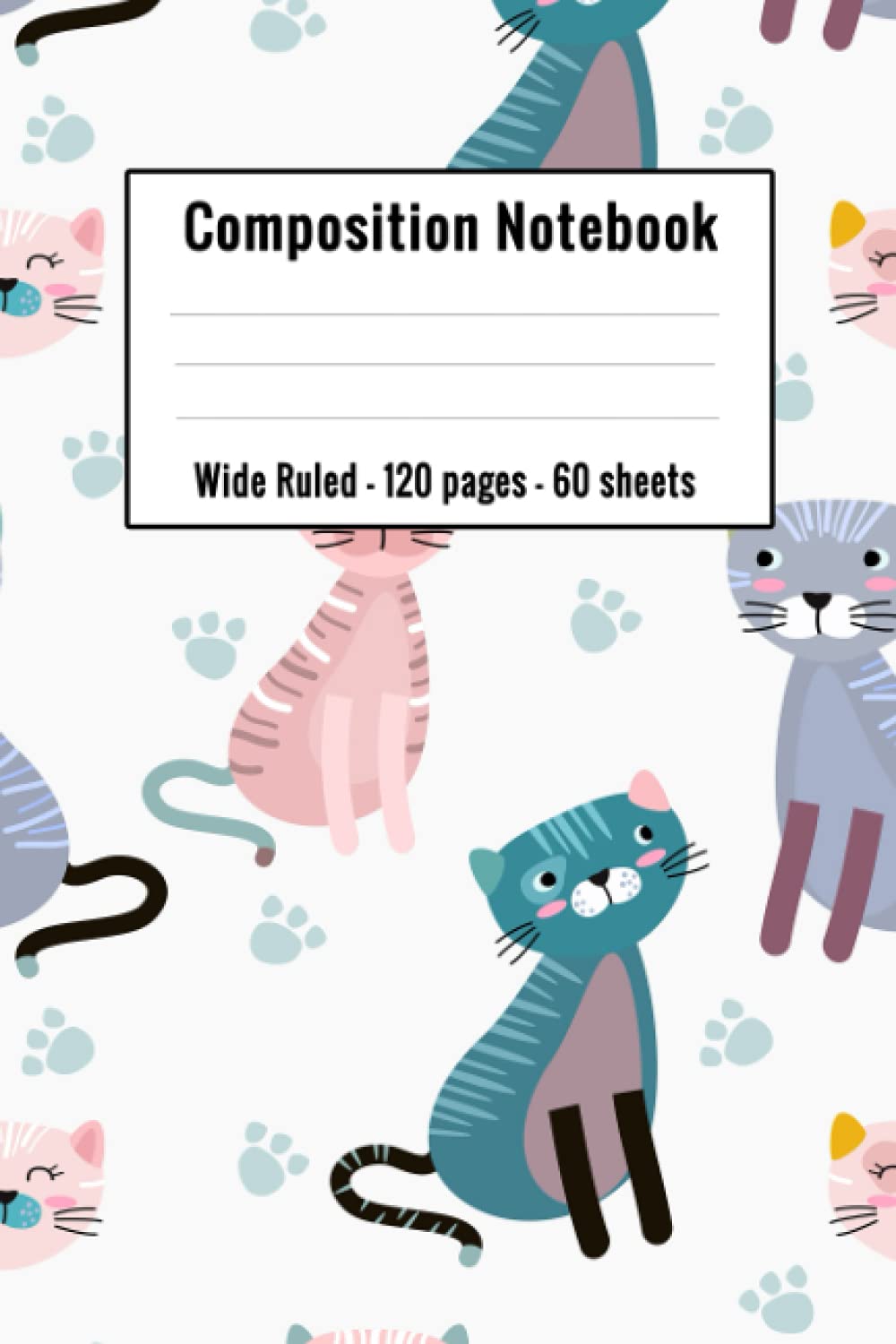 cat composition notebook wide ruled:: cute school supplies for teen girls notebooks | back to school composition notebook for high school baixar livro de graça
