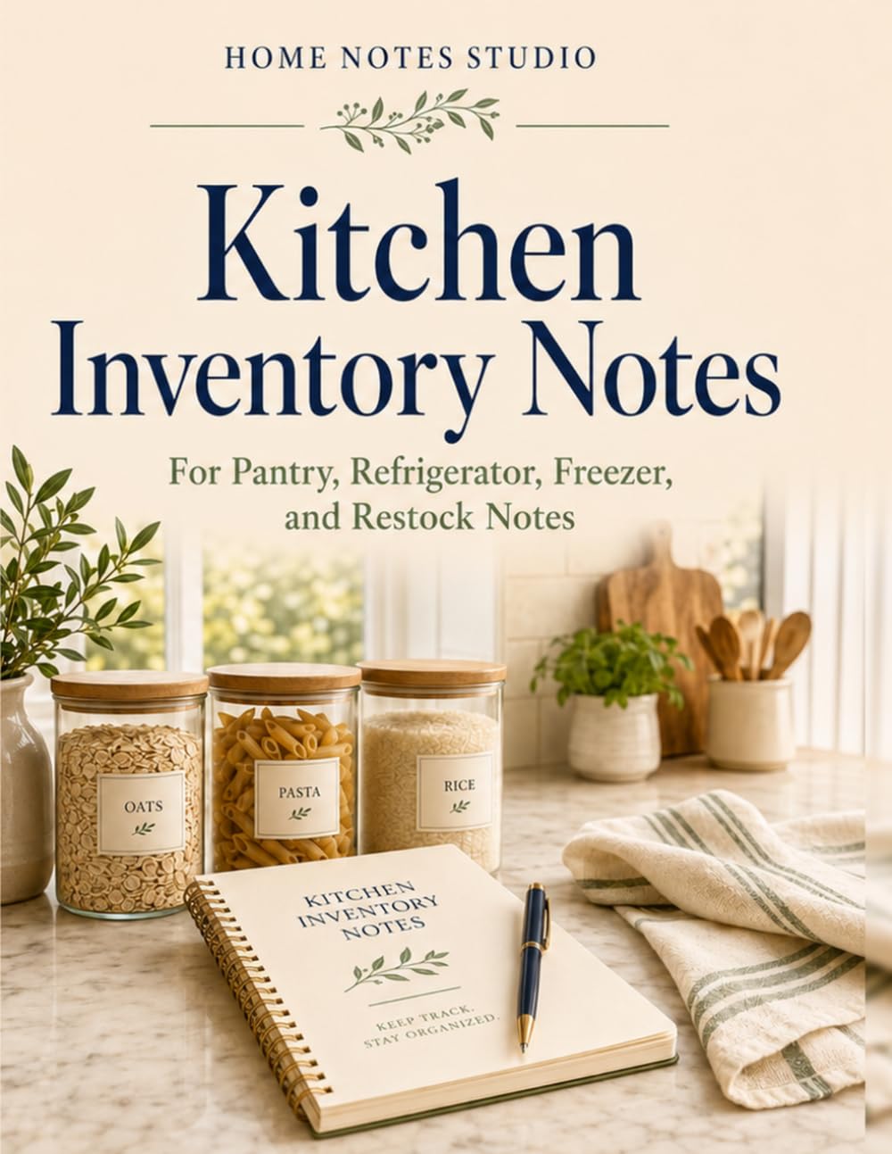 Kitchen Inventory Notes: For Pantry, Refrigerator, Freezer, and Restock Notes baixar livro de graça