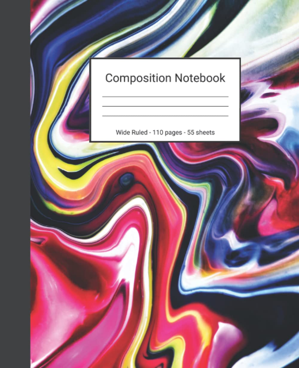 capítulo por capítulo baixar Composition Notebook: Wide Ruled Paper Notebook Journal - Colorful Pink And Blue Liquid Marble - Blank Wide Lined Workbook