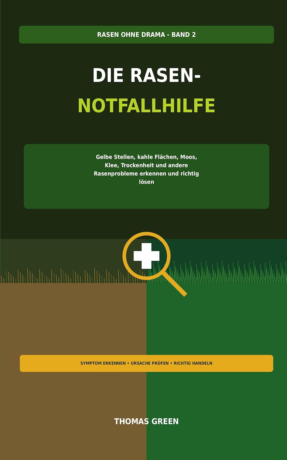 capítulo por capítulo baixar Rasen ohne Drama - Die Rasen Notfallhilfe (Band 2): Gelbe Stellen, kahle Flächen, Moos, Klee, Trockenheit und andere Rasenprobleme erkennen und richtig lösen (German Edition)