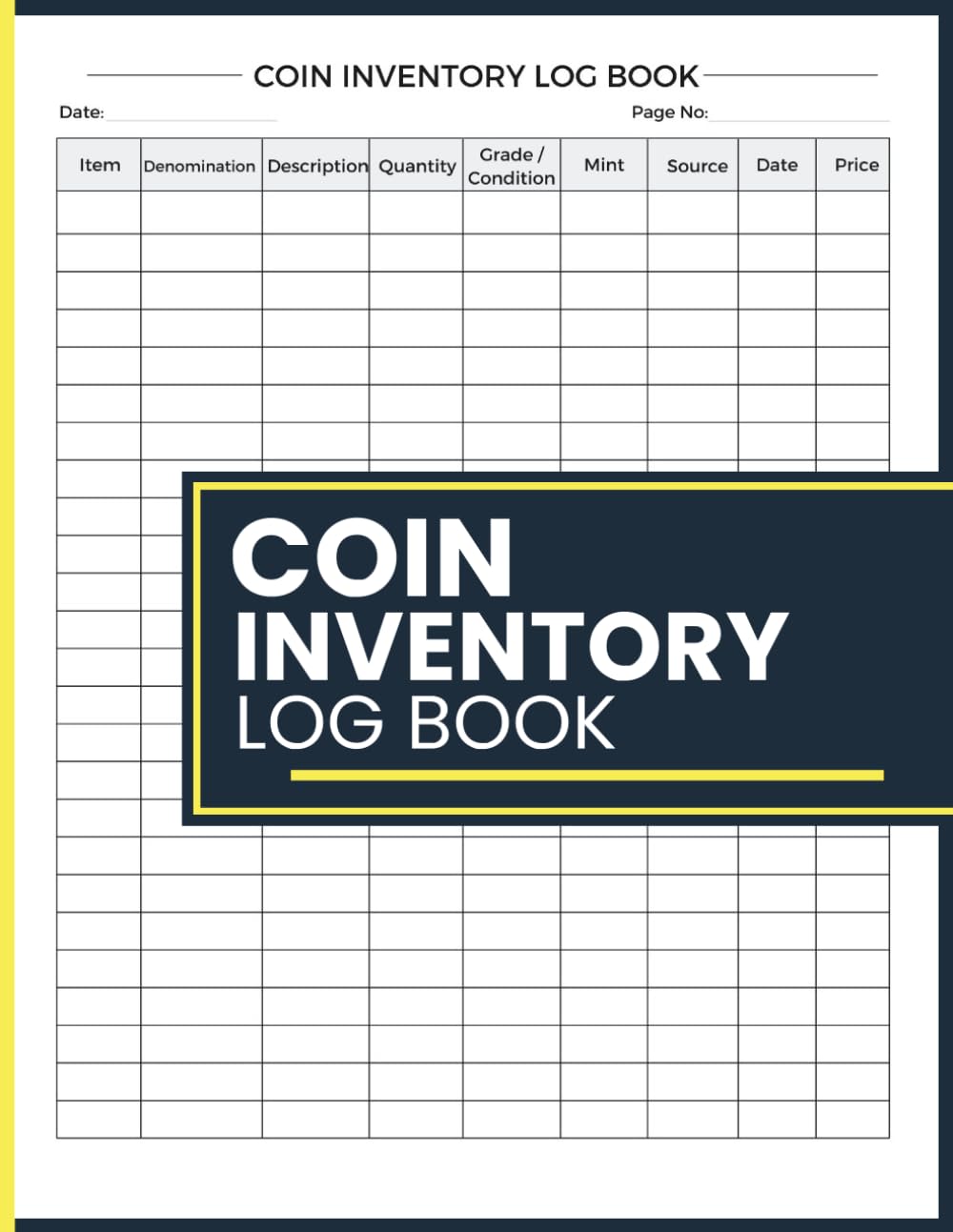 Coin Inventory Log Book: for Coin Identification, Denomination, Condition, Mint Marks, Purchase Details, and Values baixar o livro de graça