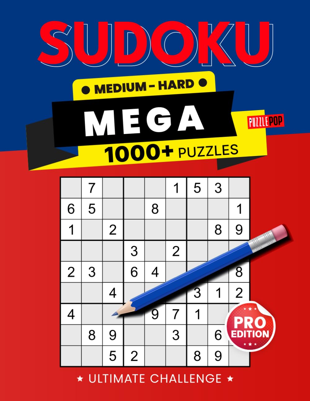 MEGA Sudoku 1000+ | Ultimate Challenge: Intermediate to Advanced Sudoku for Adults - Medium and Hard Sudoku for the Ultimate Brain Workout! baixar o livro de graça