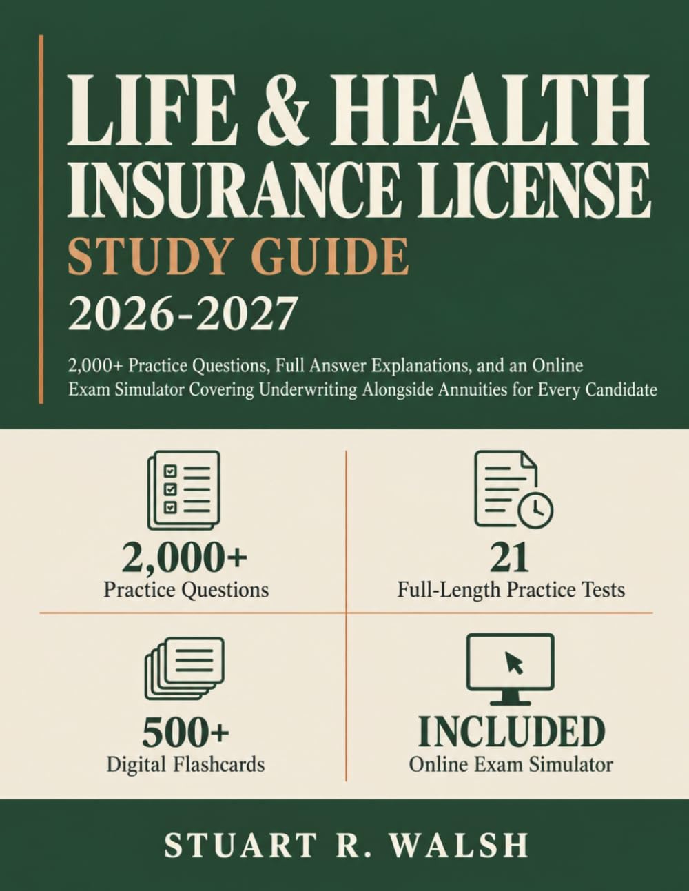 capítulo por capítulo baixar Life & Health Insurance License Study Guide 2026-2027: 2,000+ Practice Questions, Full Answer Explanations, and an Online Exam Simulator Covering Underwriting Alongside Annuities for Every Candidate