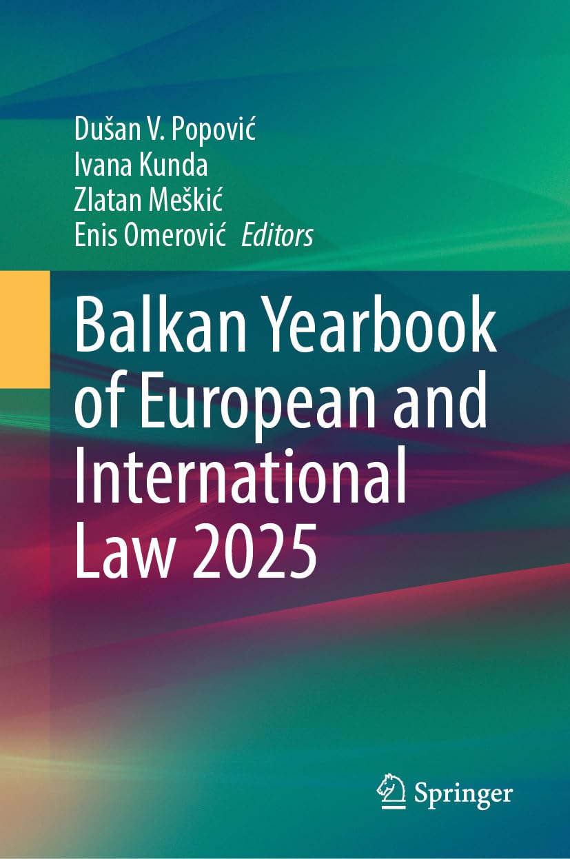 Balkan Yearbook of European and International Law 2025 (English Edition) baixar livro de graça