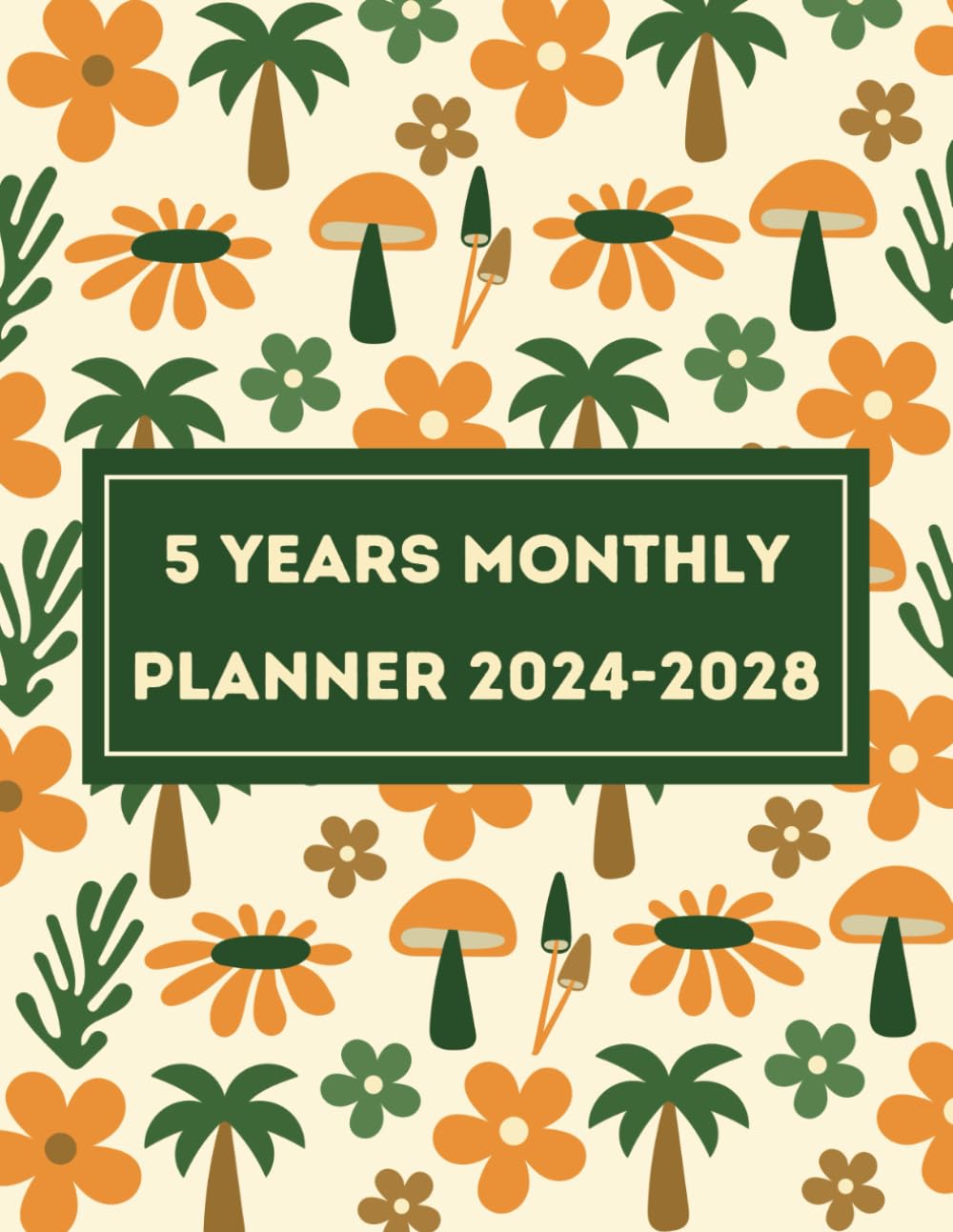 capítulo por capítulo baixar 2024-2028 Monthly Planner 5 Years: 60 Months Schedule Organizer from January 2024 Through December 2028 With Floral Cover For Women 8.5x11 inch
