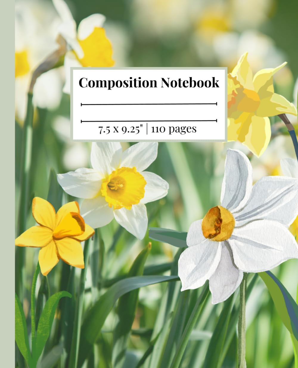 Composition Notebook: Daffodil Garden Floral Journal Notebook | 110 pages, 7.5 x 9.25" baixar livro de graça
