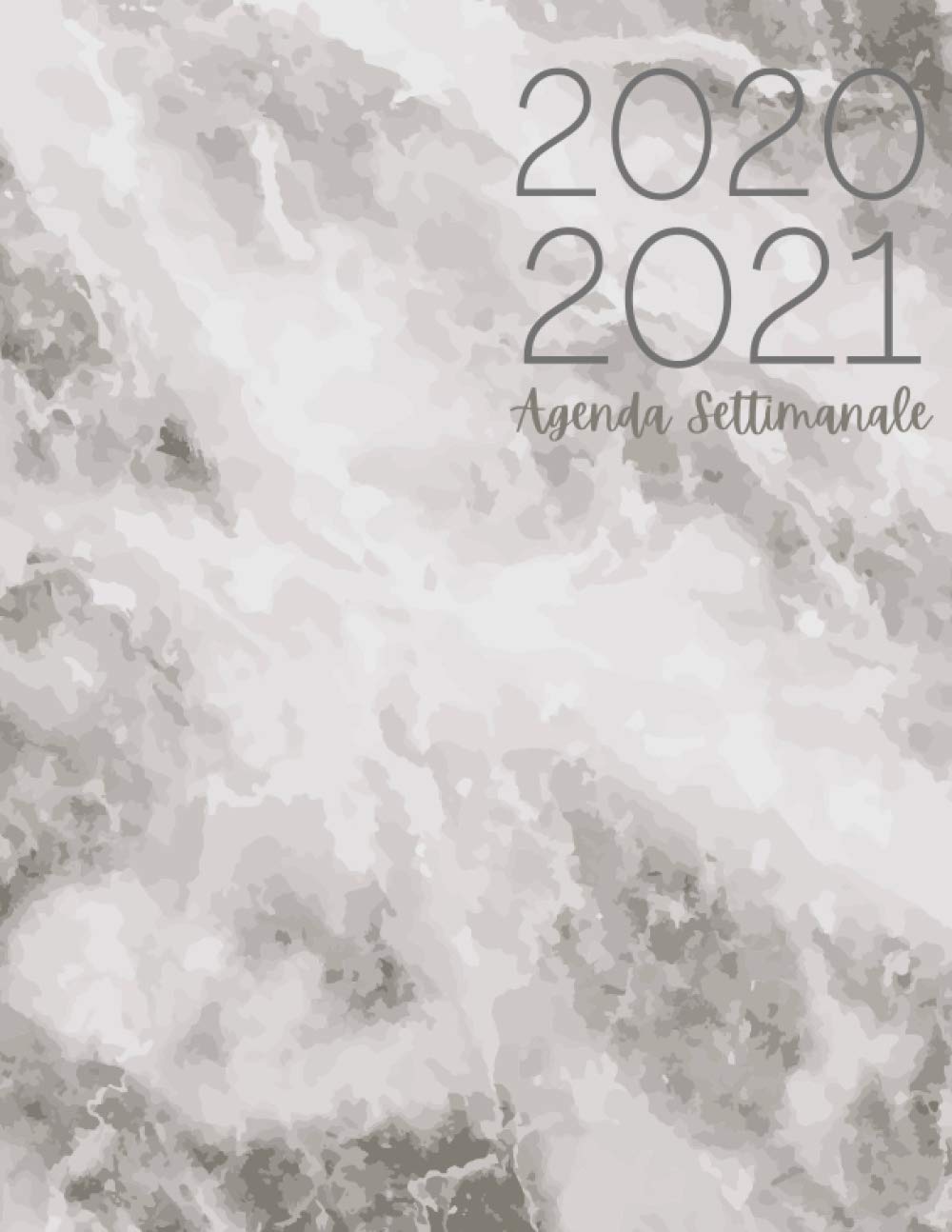 capítulo por capítulo baixar Agenda Settimanale 2020 2021: Agenda 2020 2021 Giornaliera | Ottobre 2020 - Dicembre 2021 | 15 mesi | 21x27 cm | italiano | Marmo bianco nero (Italian Edition)