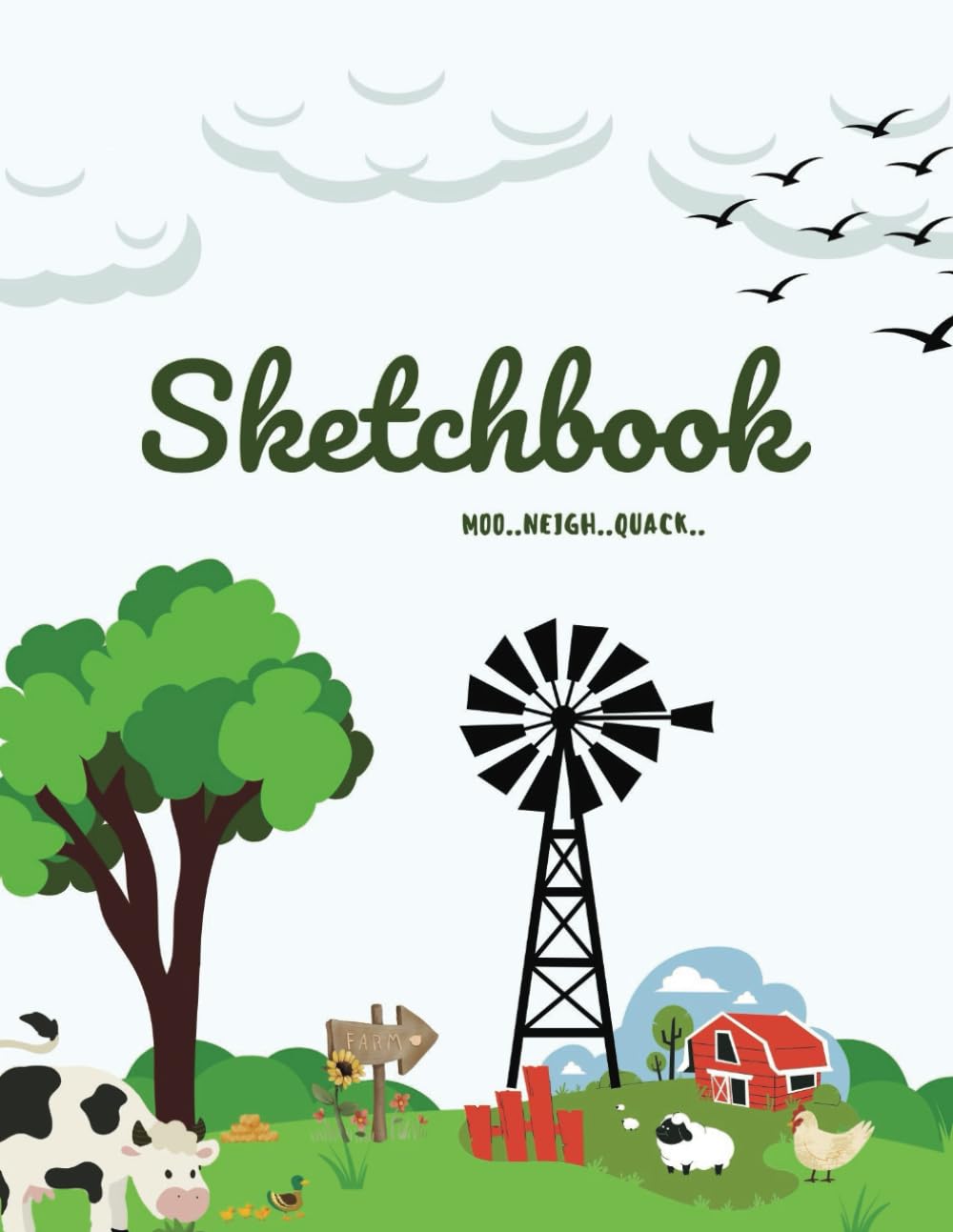Farm animals cover sketchbook baixar o livro de graça