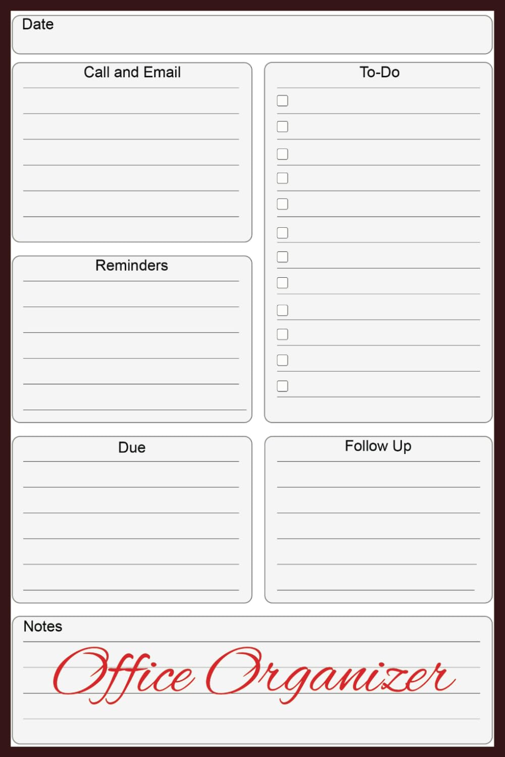 capítulo por capítulo baixar Office Organizer: Simple Task Management for a More Organized You - 100 pages (6x9 inches)