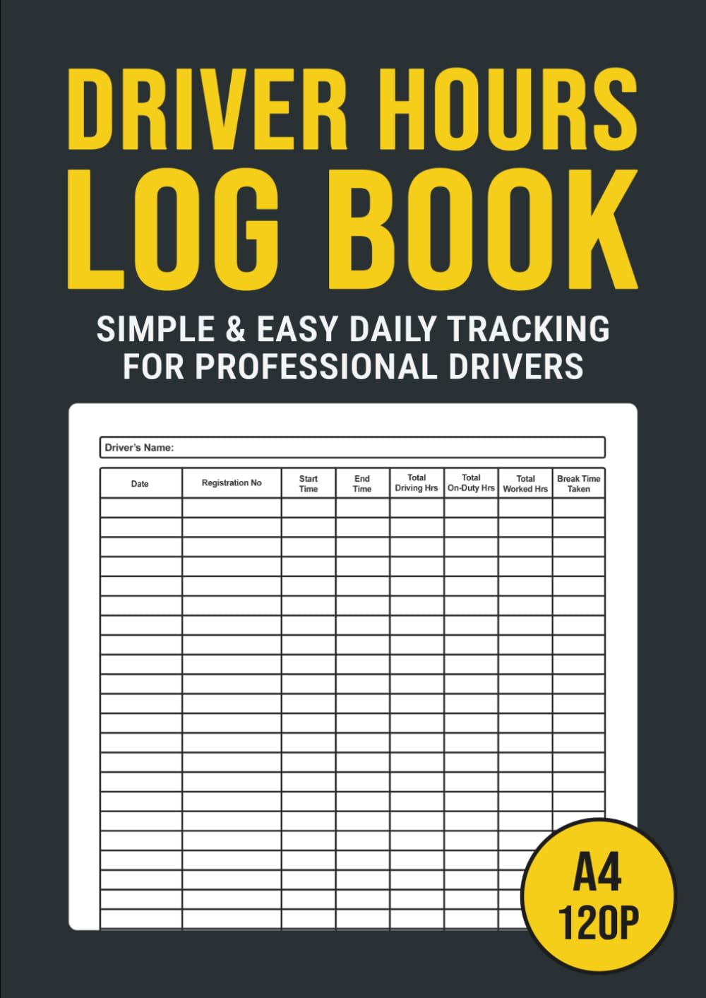 capítulo por capítulo baixar Driver Hours Log Book: Driving Hours and Working Time Record for Truckers, Lorry Drivers and Delivery Employees