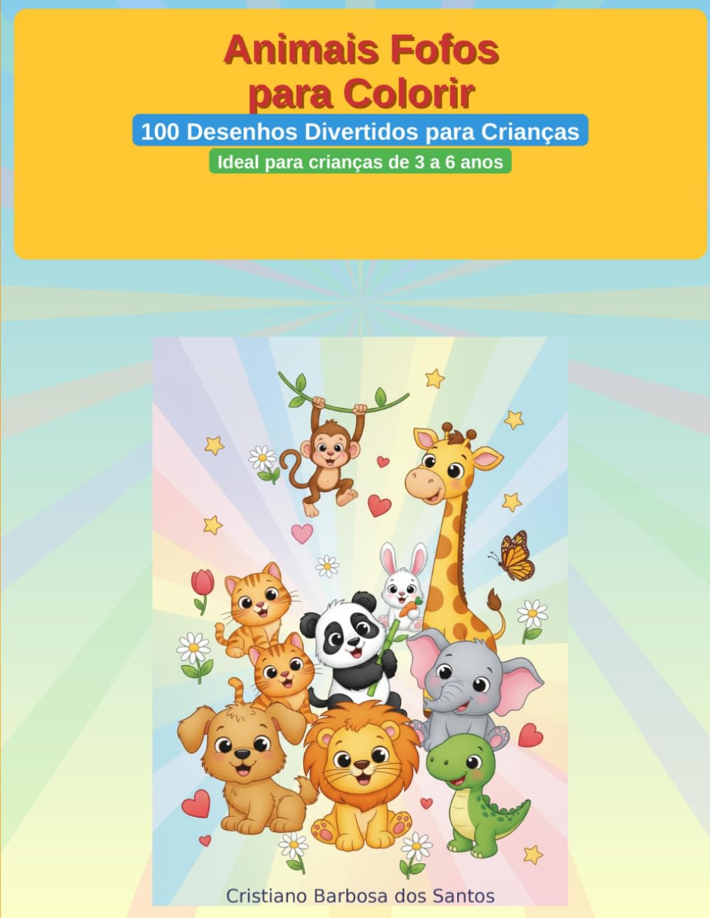 ler totalmente Animais Fofos para Colorir: 100 Desenhos Divertidos para Crianças (Portuguese Edition)
