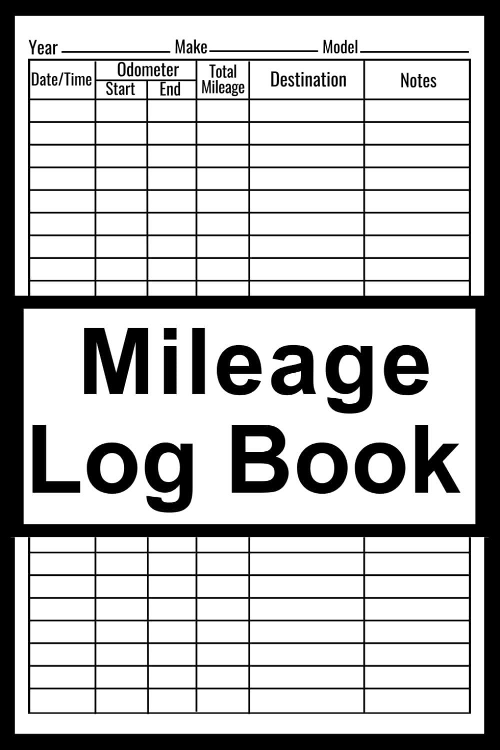 ler totalmente Mileage Log Book: Vehicle Mileage Journal for Business or Personal Taxes, Odometer Tracker Logbook, Automotive Daily Tracking Miles