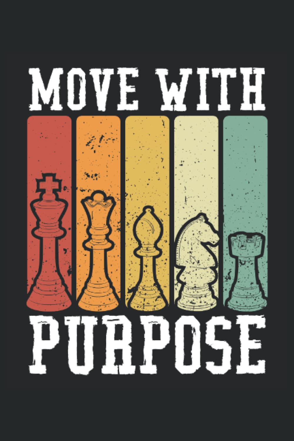ler totalmente Move with purpose in chess: Dot Grid Jounal ToDo Exercise Book or Diary 6" x 9" (15.24 x 22.86 cm) 120 pages