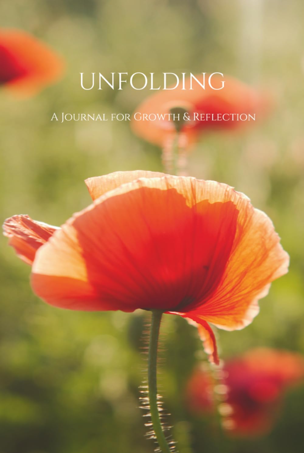 UNFOLDING: A Journal for Growth & Reflection | Red Poppy Floral Fine Art Cover, Original, Photography Design | 6x9 Compact Notebook, 120 Pages, Cream Paper baixar livro de graça