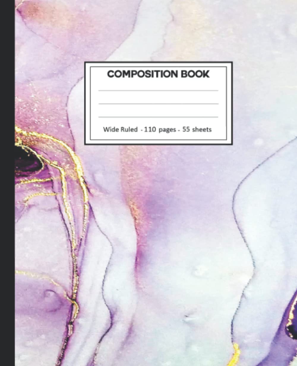 capítulo por capítulo baixar Composition Notebook: College Ruled: 110+ Lined Pages Writing Journal: Purple Marble on White.