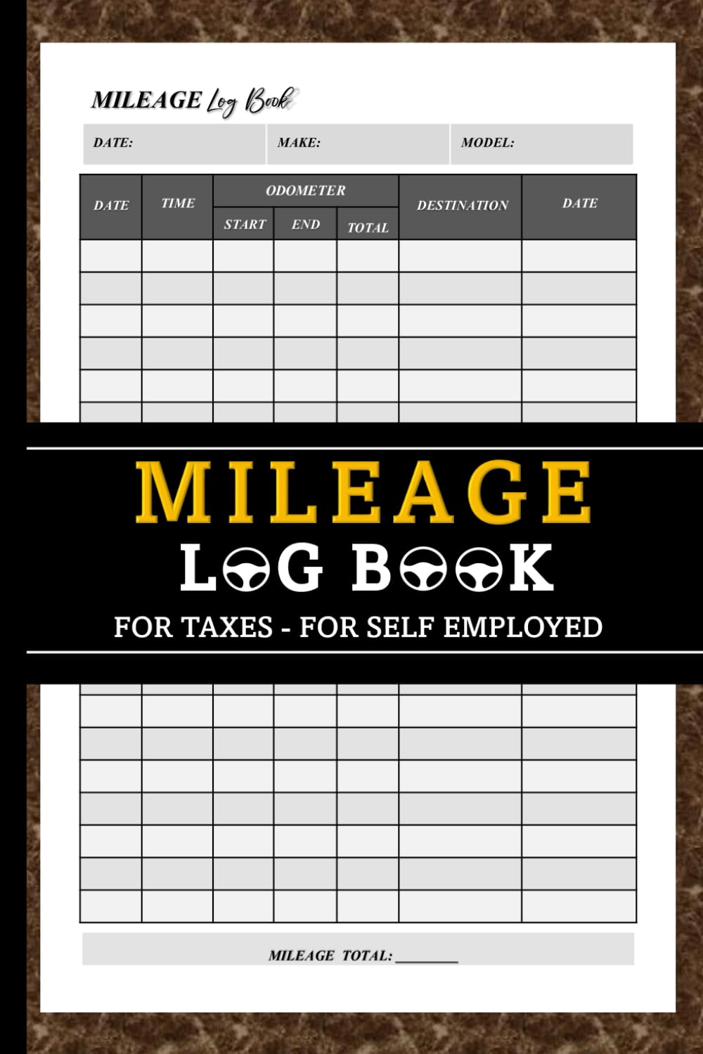 capítulo por capítulo baixar Mileage Log Book for Taxes for Self Employed: Mileage Tracker for Car for Business and Personal Use, Vehicle Maintenance Record book (120 pages)