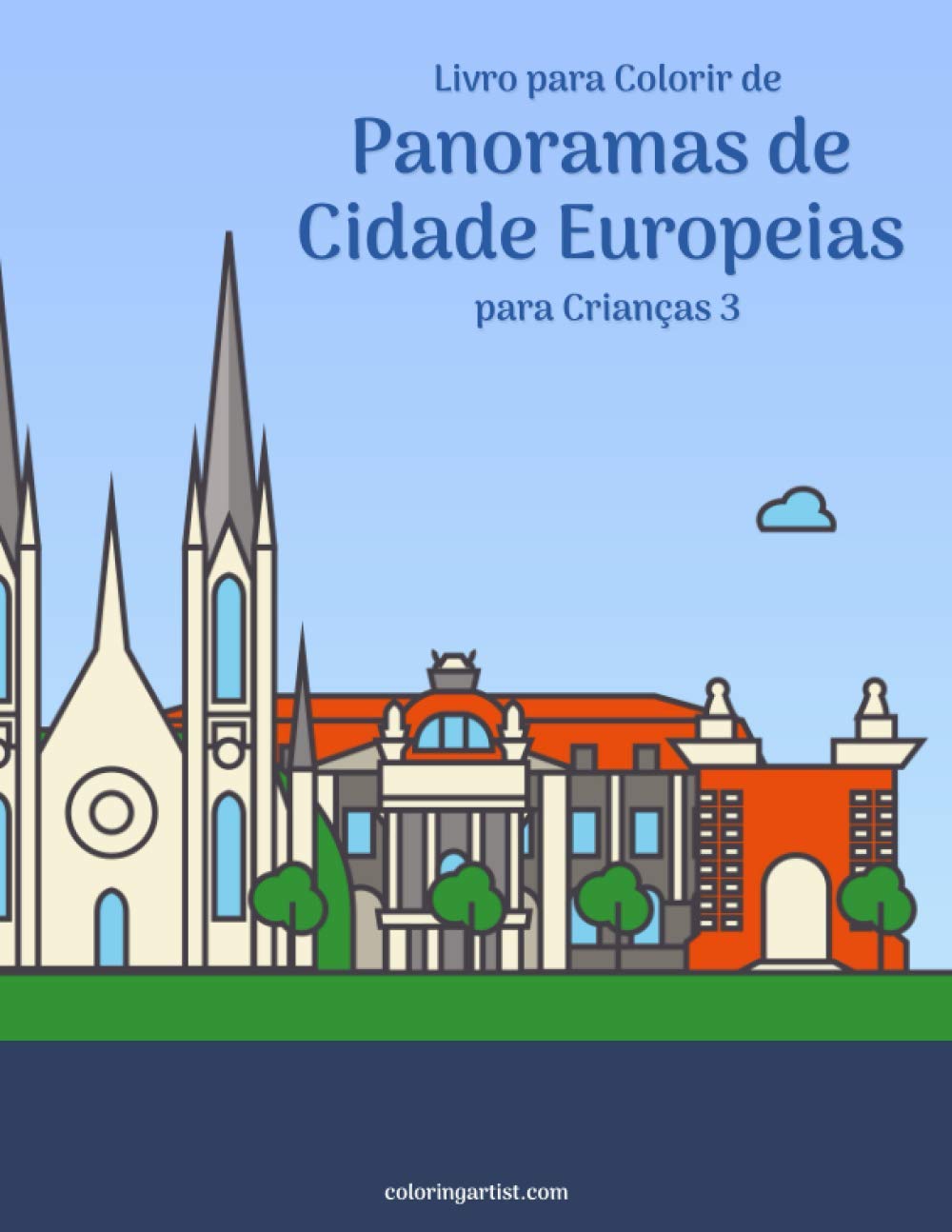 ler totalmente Livro para Colorir de Panoramas de Cidade Europeias para Crianças 3