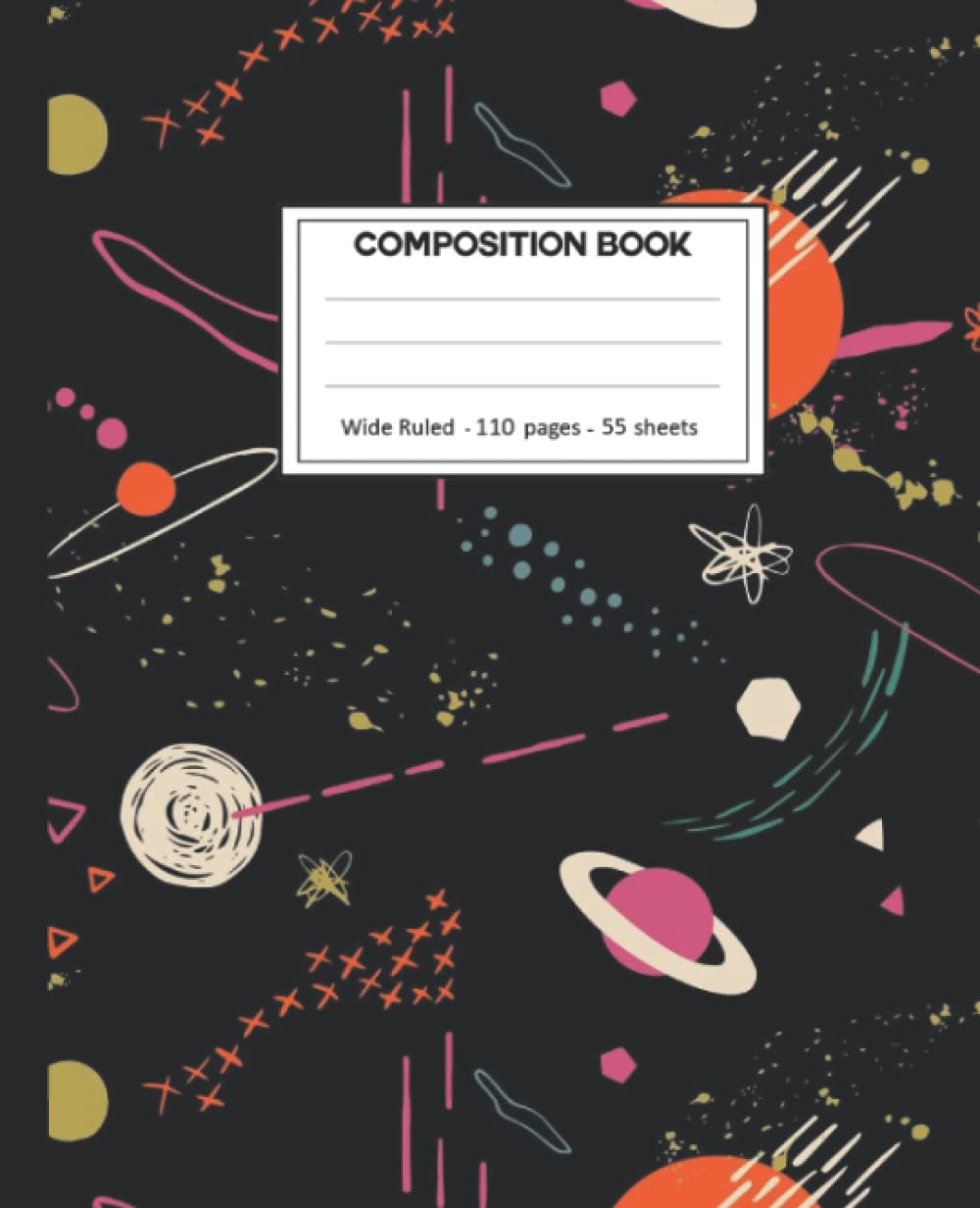 capítulo por capítulo baixar Composition Notebook: College Ruled: 110+ Lined Pages Writing Journal: Galaxies on White.