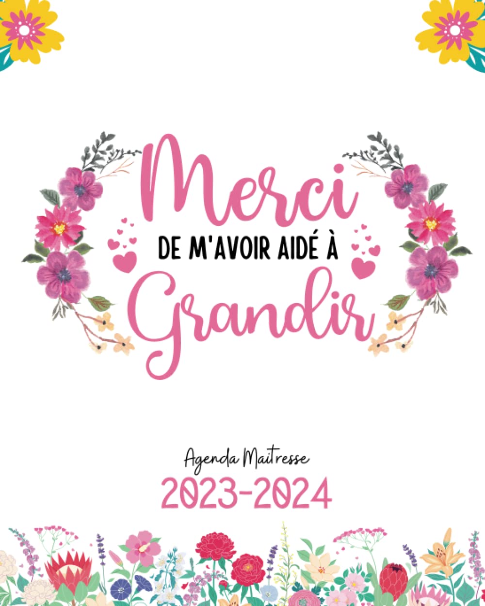 Merci Maitresse: Planificateur Organisateur Mensuel et Hebdomadaire 2023 2024 | Très pratique et Élégant. (French Edition) baixar o livro de graça