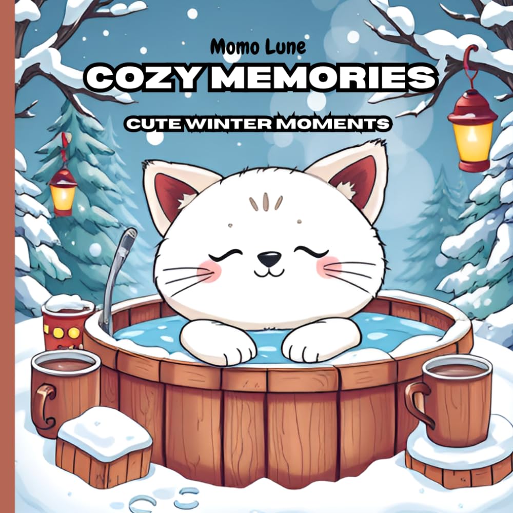 capítulo por capítulo baixar Cozy Memories: Cute Winter Moments: Målarbok för vuxna och barn med söta vintermotiv, bold and easy illustrationer för avkoppling och stressavlastning (Swedish Edition)