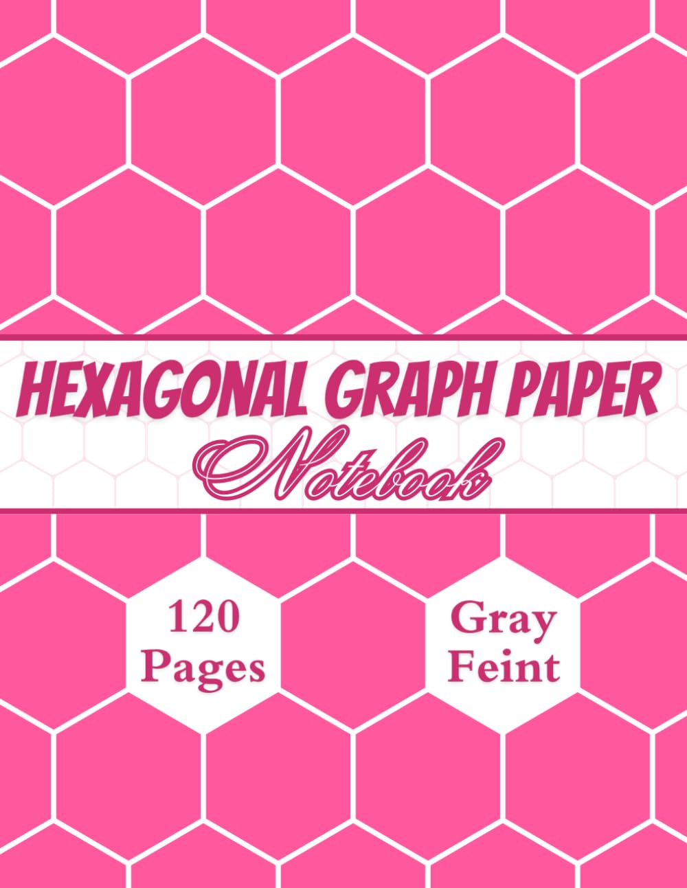 Hexagonal Graph Paper Notebook: Hex Grid Paper for Organic Chemistry, Creative Design & Geometric Illustration, 120 Pages, 8.5 x 11 in, Gray Feint, Simple Pink Hexons Cover baixar o livro de graça