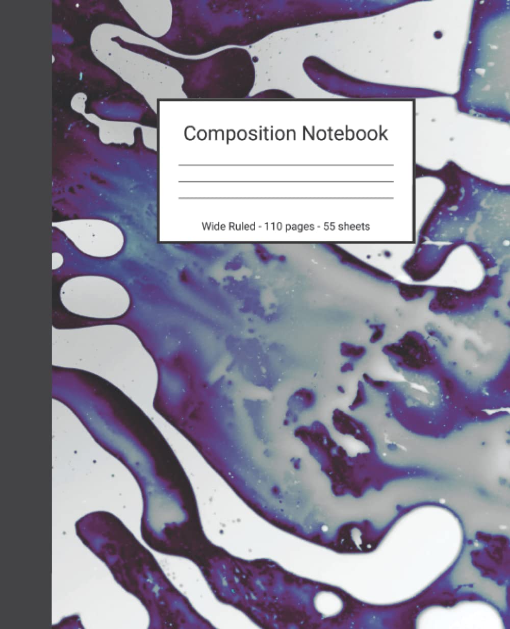 Composition Notebook: Wide Ruled Paper Notebook Journal - Purple Blue Water Droplets - Blank Wide Lined Workbook baixar o livro de graça