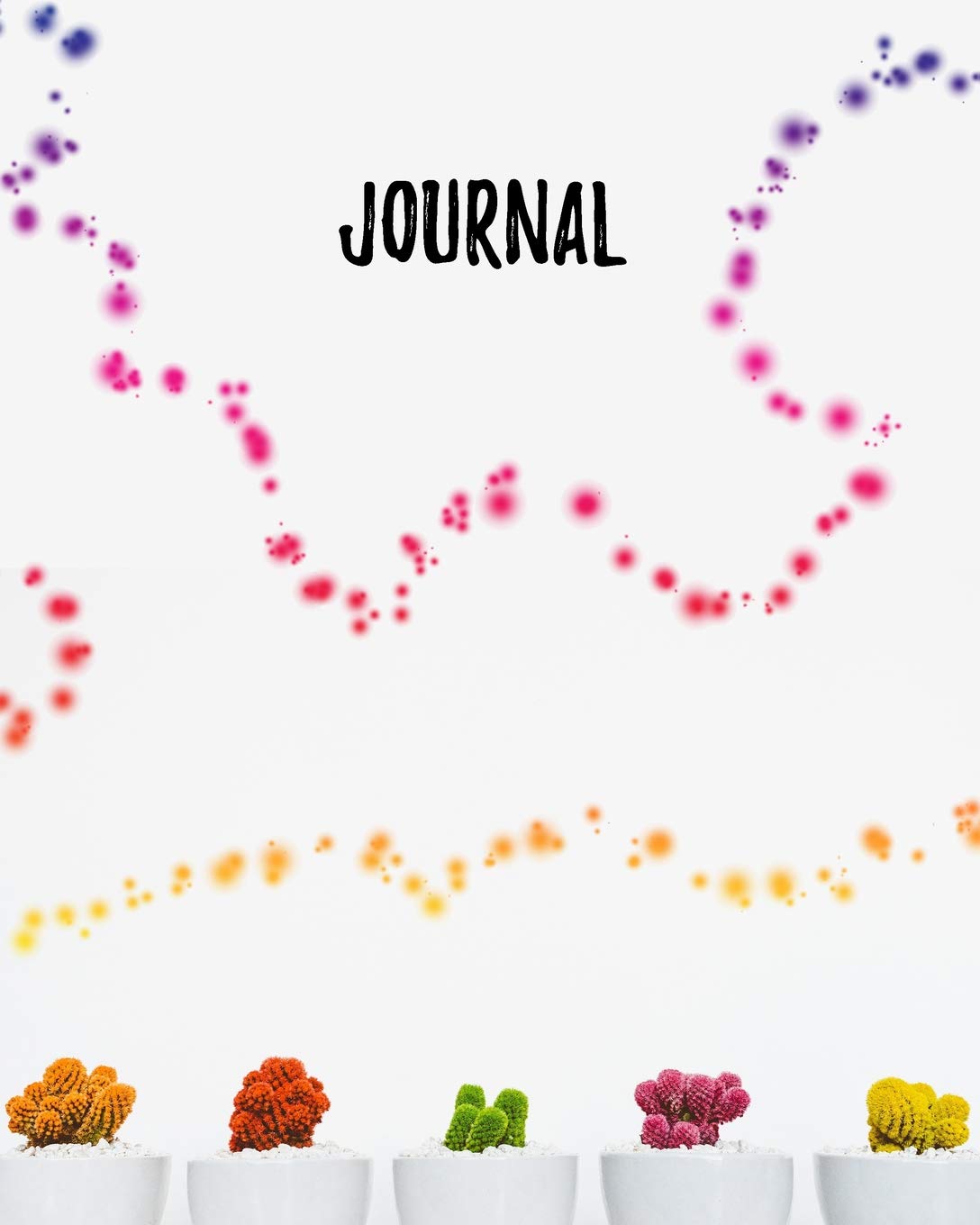 Journal: Blank Lined Notebook 8x10 Rainbow Cactus Succulent baixar o livro de graça