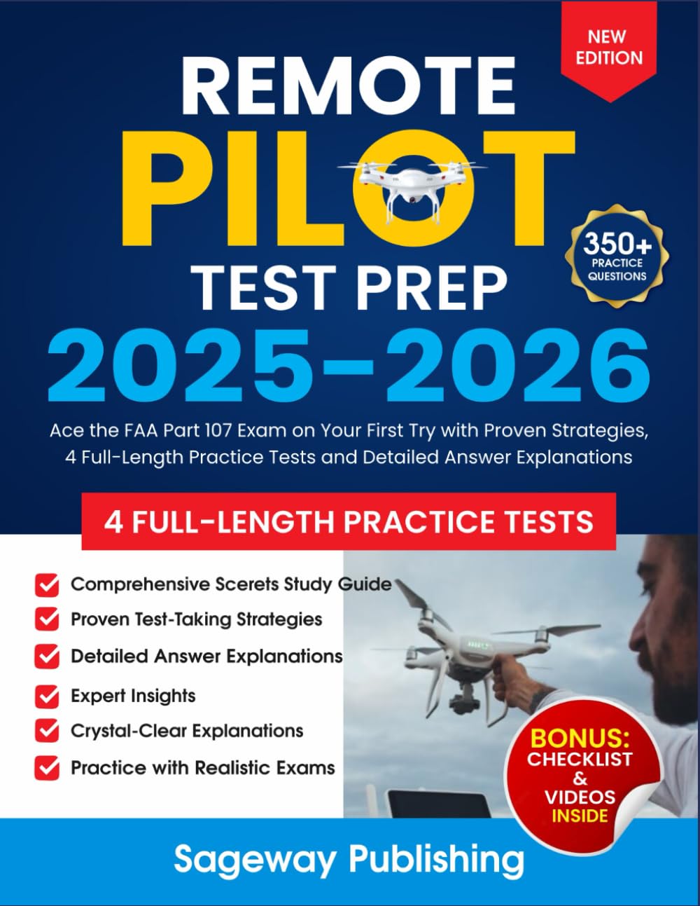Remote Pilot Test Prep 2025-2026: Ace the FAA Part 107 Exam on Your First Try with Proven Strategies, 4 Full-Length Practice Tests and Detailed Answer Explanations baixar o livro de graça