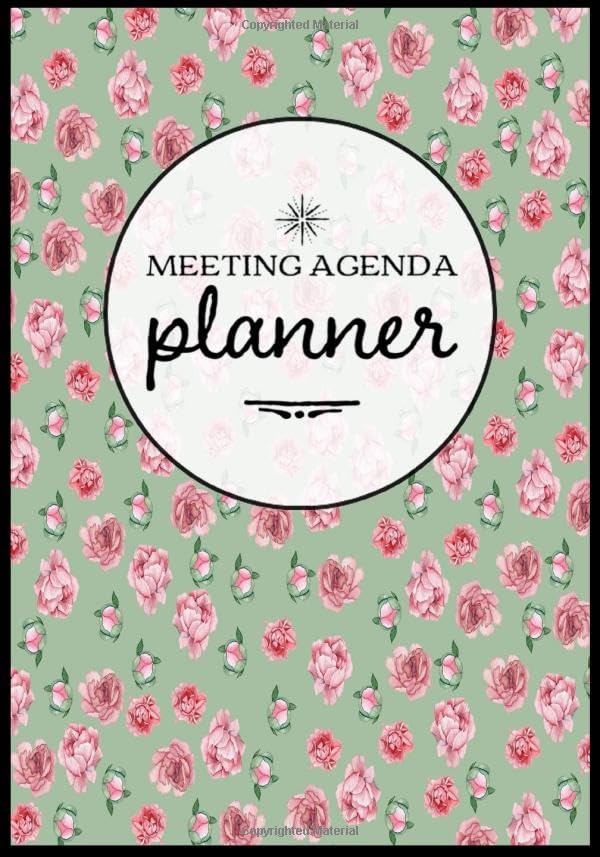 Meeting Agenda Planner: Meeting Notes Journal, Things To Discuss, & To Do List - Peony Floral Flower Print (6) baixar o livro de graça