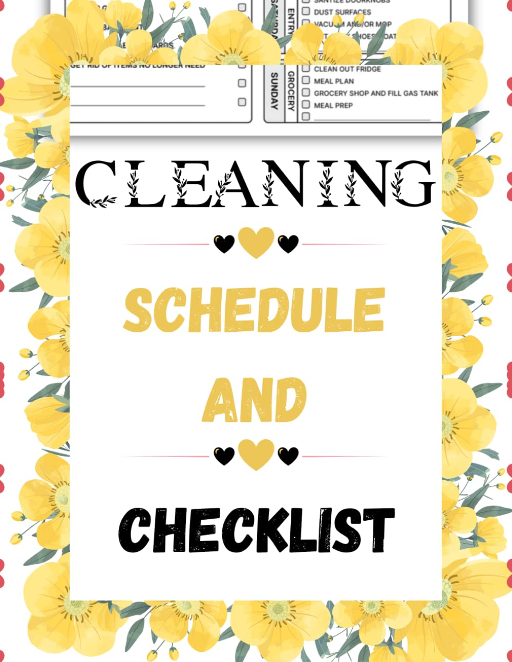 Cleaning Schedule and Checklist: Daily Weekly and Monthly Household Cleaning Schedule, Housekeeping Checklist Planner, and Organizer ( 120Pages "8.5X11" Inches ) baixar o livro de graça