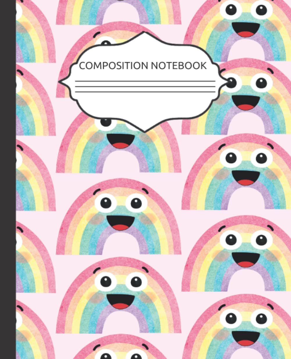 capítulo por capítulo baixar Composition Notebook College Ruled: Happy Rainbows notebook - 100 Blank Lined Paper for Kids, Teens, and Adults - Wide Ruled
