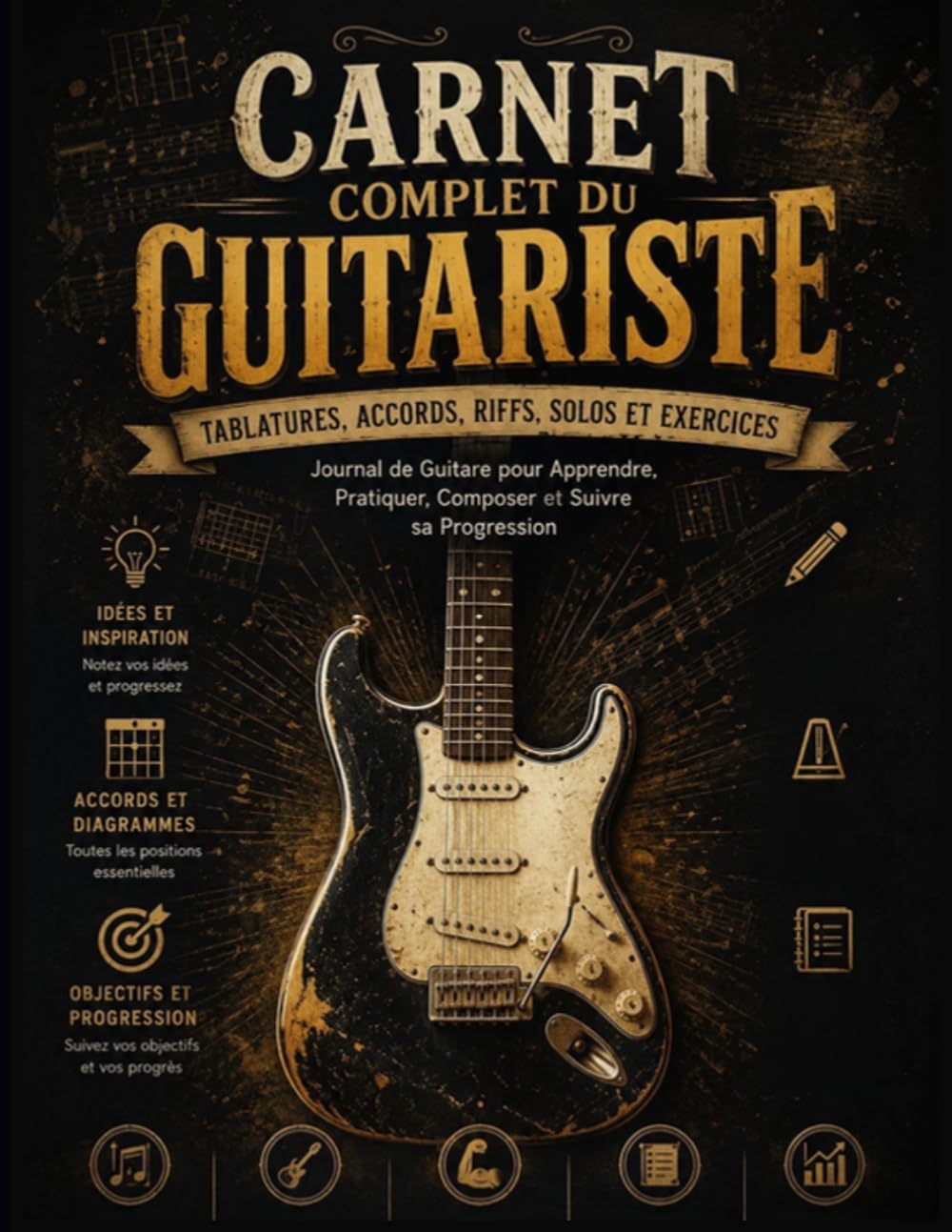 Carnet Complet du Guitariste: Tablatures, Accords, Riffs, Solos et Exercices – Journal de Guitare pour Apprendre, Pratiquer, Composer et Suivre sa... professionnels - Format A4 (French Edition) baixar o livro de graça