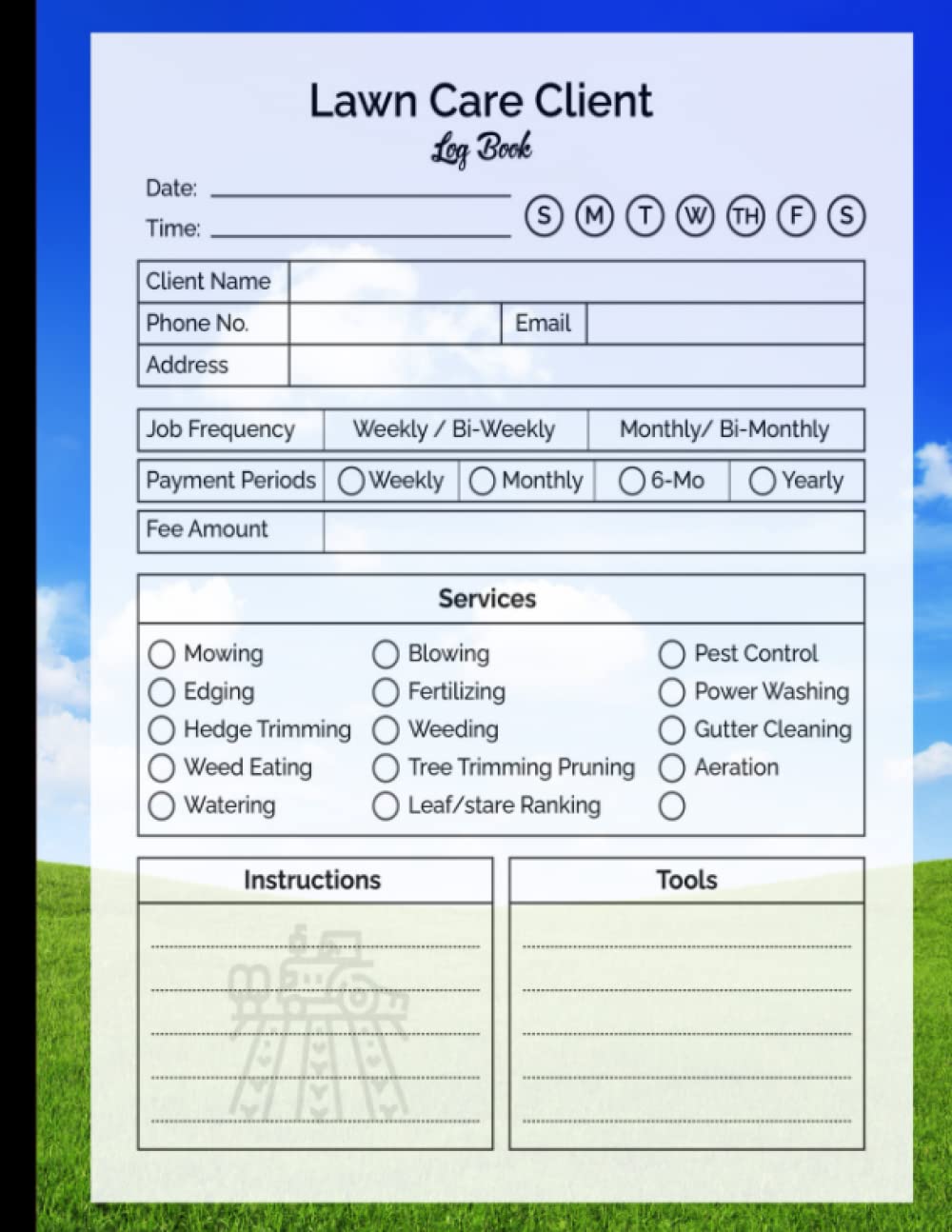 Lawn Care Client Log Book: Lawn Care Client Log Book: Lawn Mowing And Landscape Appointment Logbook baixar o livro de graça