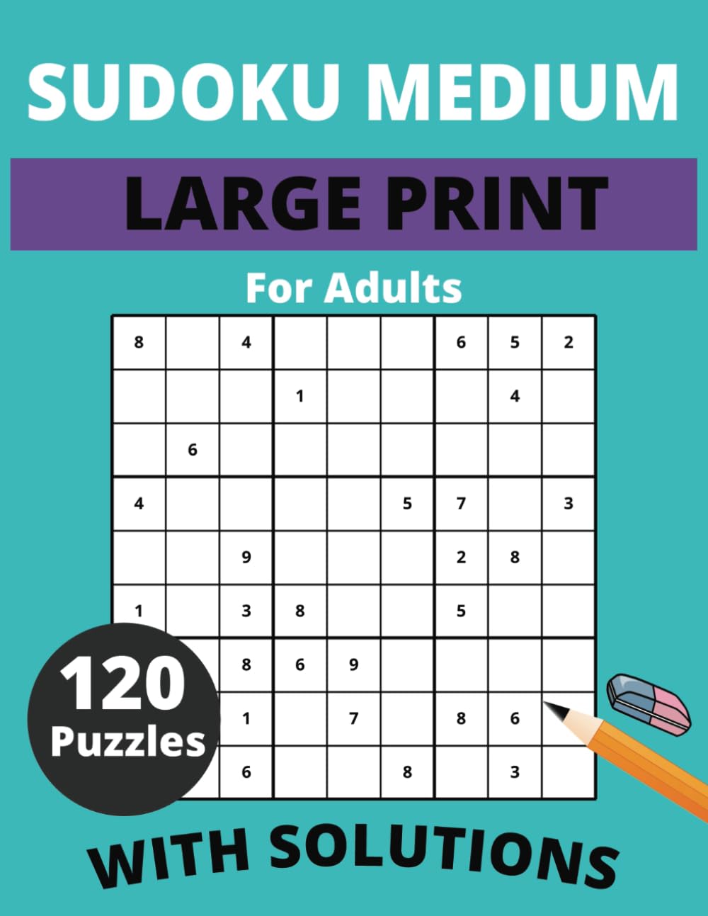 Sudoku Large Print Medium For Adults With120 Sudoku Puzzles With Full Solutions 2024 ( Medium Large Print Sudoku Book) (Portuguese Edition) baixar livro de graça