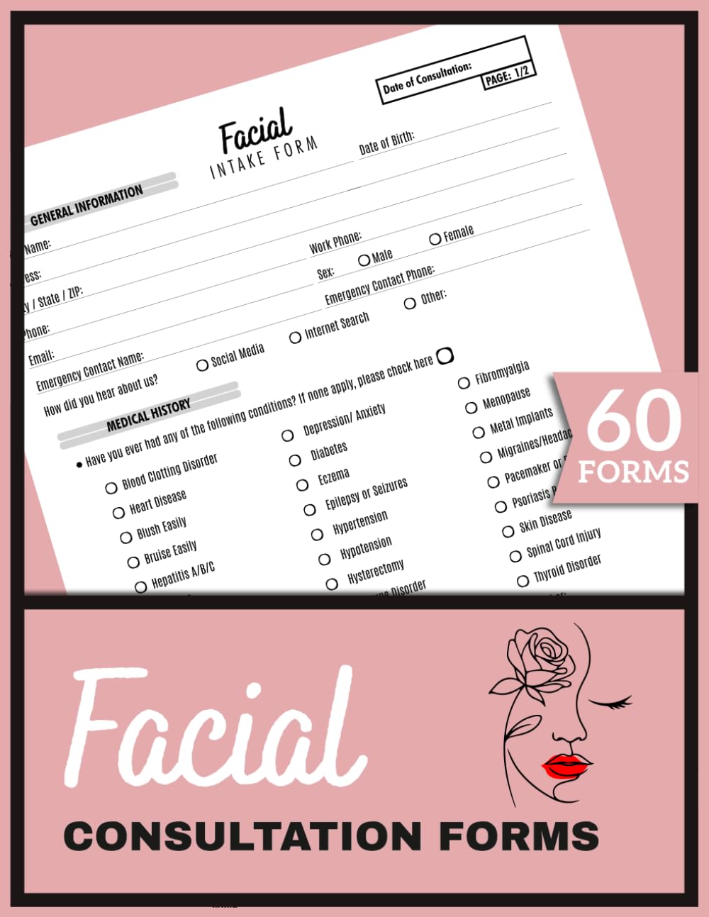 capítulo por capítulo baixar Facial Consultation Forms: Esthetician Client Intake & Consent Book | Medical & Skin History, Product Use & Treatment Notes | 60 Forms