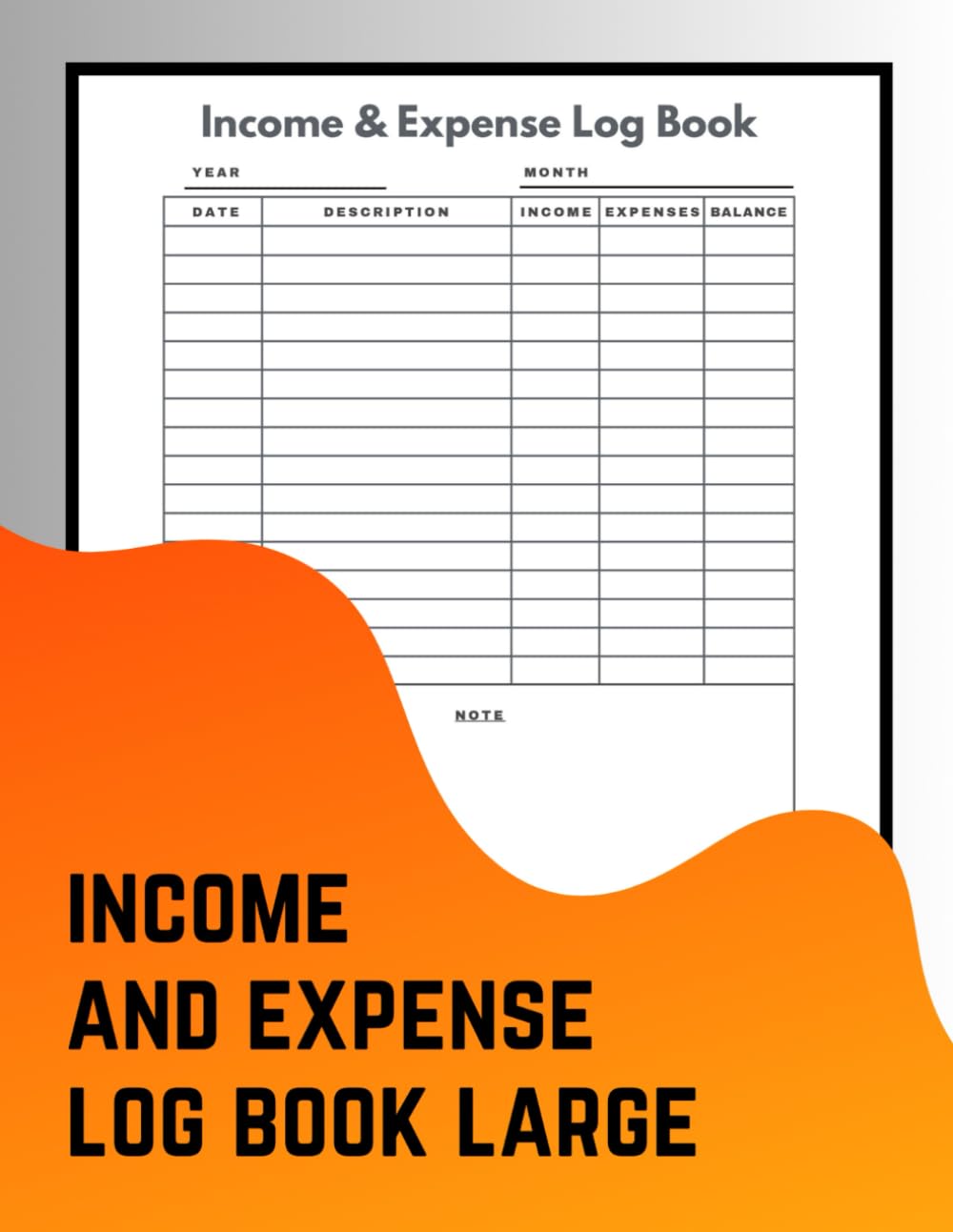 ler totalmente Income and Expense Log Book Large: Simplify Your Finances with 110 Pages of Budget Tracking (8.5x11 Inches): Organize Your Income, Expenses, and Savings Easily – Perfect for Personal and Business Use
