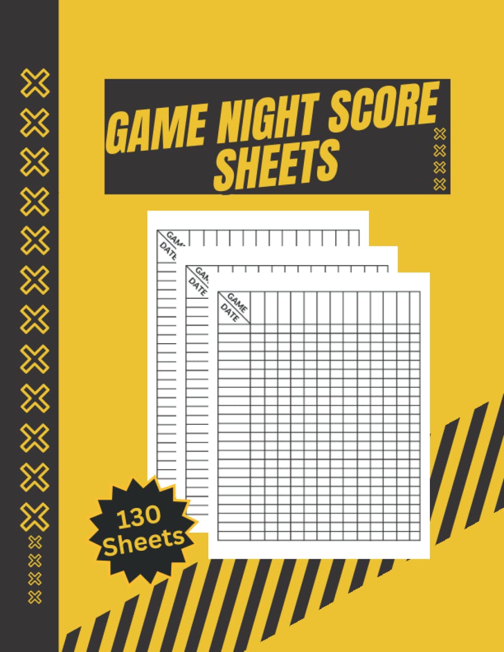 ler totalmente Game Night Score Sheets: Simple scorekeeping gaming logbook for many family games | Blank score recording pads Large print | Double-sided bound page |... Players, Rounds, Layout, and Tracking.