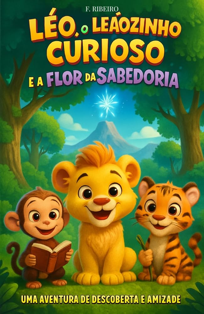 Léo, o Leãozinho Curioso e a Flor da Sabedoria: Uma Aventura de Descoberta e Amizade baixar livro de graça