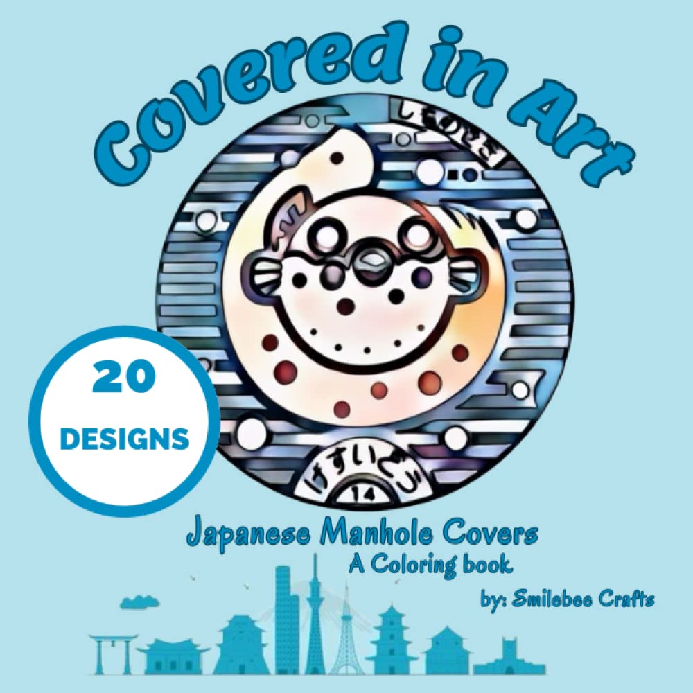 Covered in Art: A Coloring Book of Japanese Manhole Covers baixar o livro de graça