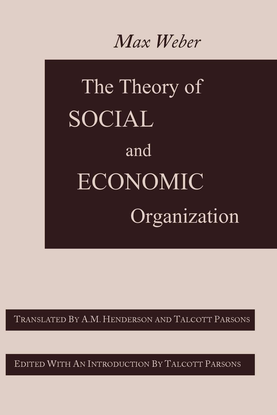 The Theory of Social and Economic Organization baixar livro de graça