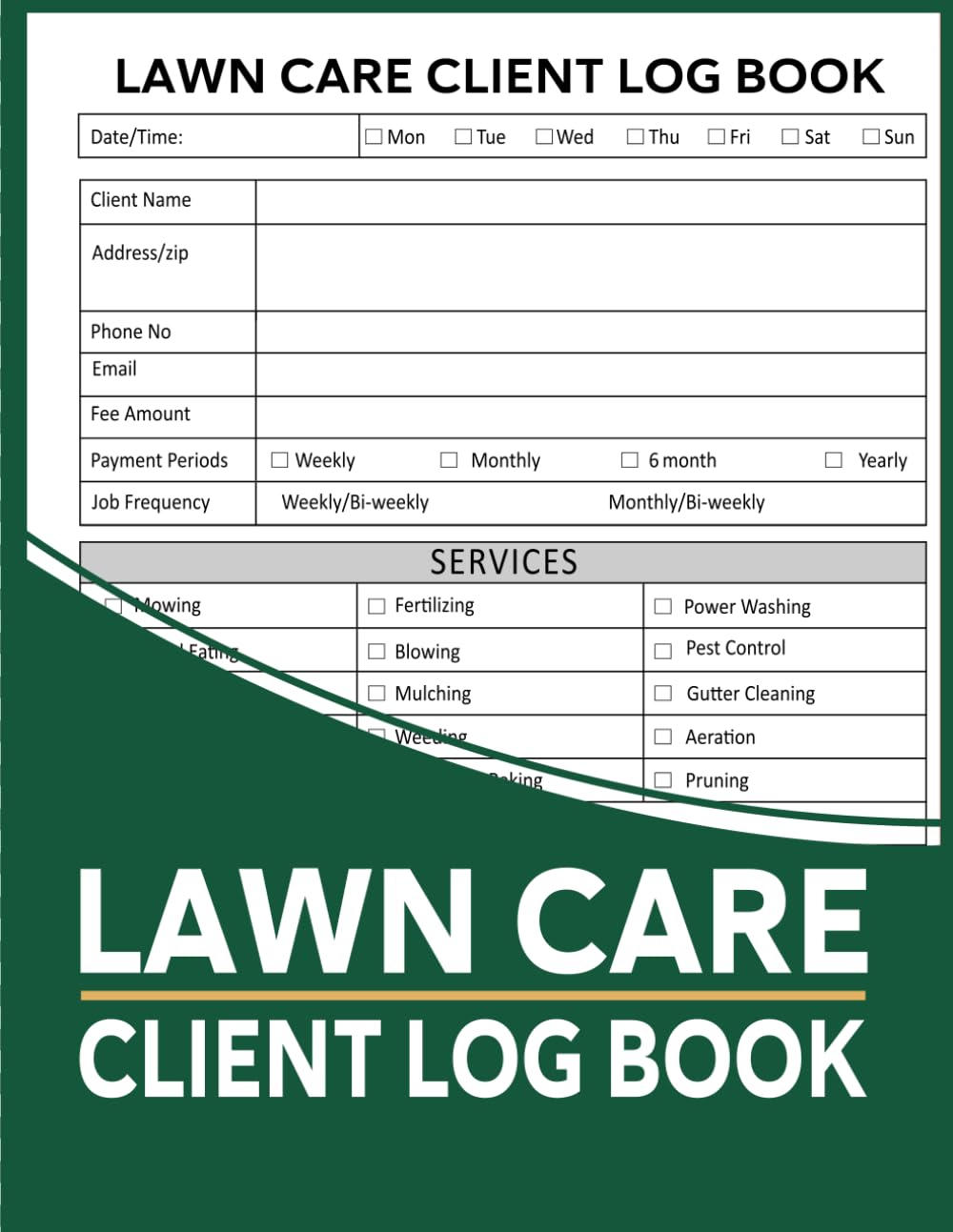 ler totalmente Lawn Care Client Log Book: Lawn Mowing And Landscape Appointment Tracker and Organizer For Businesses, Keep Record and Track of Your Client's Information