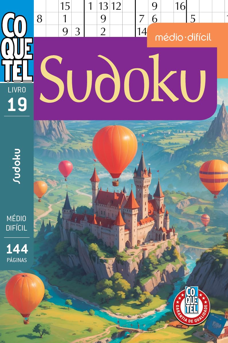 Livro Coquetel Sudoku 19: Níveis médio e difícil baixar o livro de graça