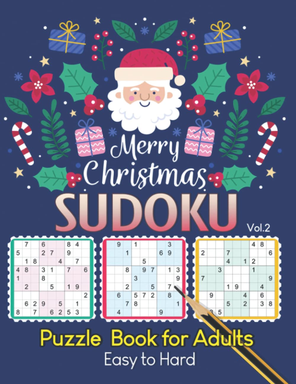 ler totalmente Christmas Sudoku Puzzle Book for Adults Vol.2: Large Print Edition Easy to Hard