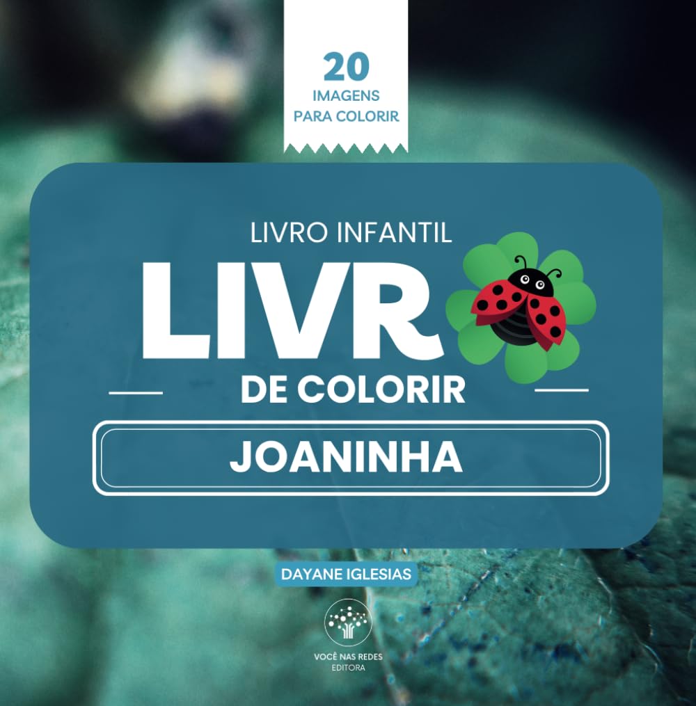 ler totalmente Livro de colorir joaninha: livro infantil de colorir com 18 imagens (Livros Infantis) (Portuguese Edition)