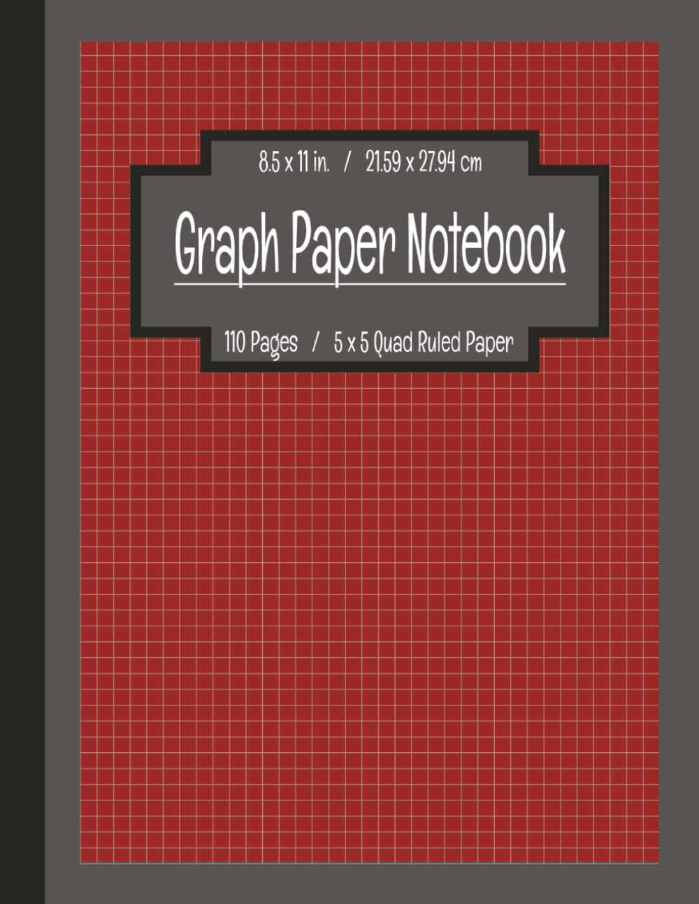 capítulo por capítulo baixar Graph Paper Composition Notebook - 5x5 Quad Ruled | Dark Red, Charcoal, & Black Cover with Inspirational Quote: Grid Paper for Math, Science, Art &... or Take Notes | 110 Pages, Large 8.5" x 11"